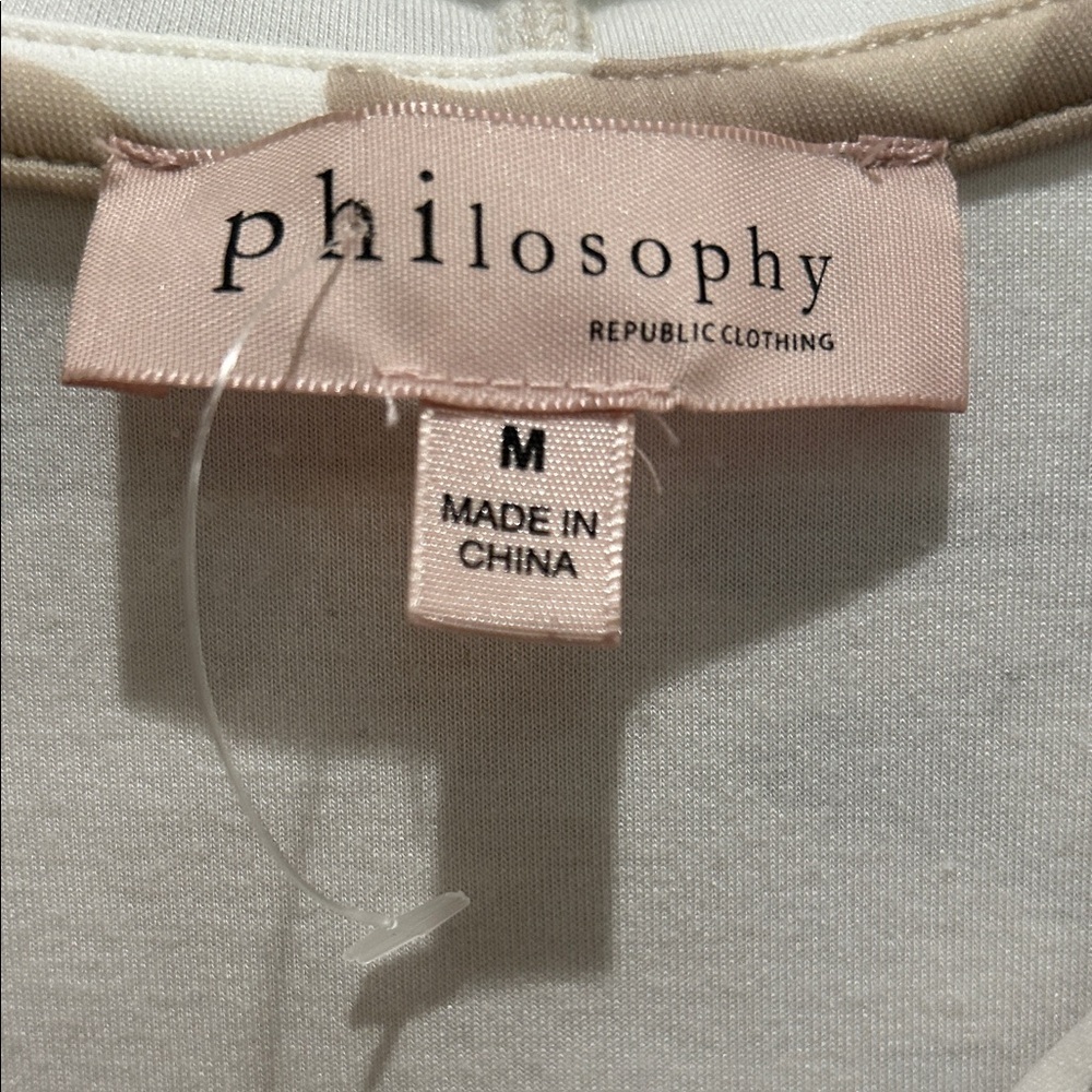 Philosophy Beige Camouflage Short Sleeve Hoodie - Picture 2 of 3